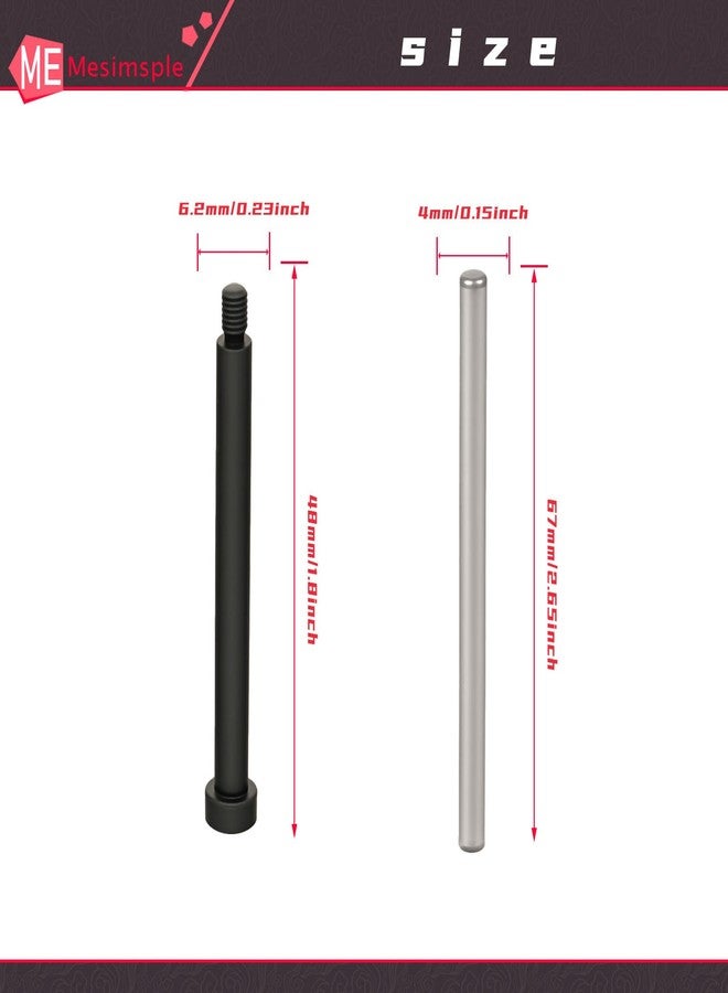 Mesimsple Suspension Arms Screw Pins 4x67.5mm Hinge Pins & Body Clips for 1/7 Infraction Felony Limitless Mojave 1/8 Typhon Kraton Outcast Talion Notorious 6S BLX EXB - Image 5